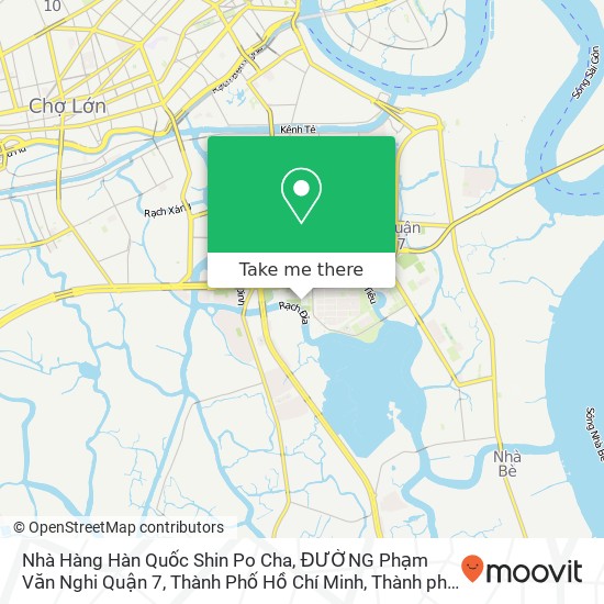 Bản đồ Nhà Hàng Hàn Quốc Shin Po Cha, ĐƯỜNG Phạm Văn Nghi Quận 7, Thành Phố Hồ Chí Minh