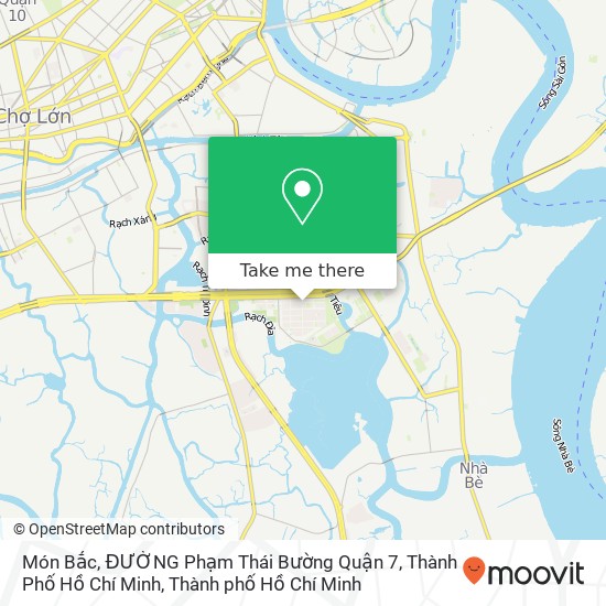 Bản đồ Món Bắc, ĐƯỜNG Phạm Thái Bường Quận 7, Thành Phố Hồ Chí Minh