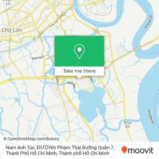 Bản đồ Nam Anh Túc, ĐƯỜNG Phạm Thái Bường Quận 7, Thành Phố Hồ Chí Minh