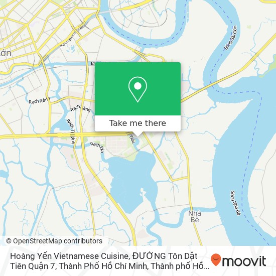 Bản đồ Hoàng Yến Vietnamese Cuisine, ĐƯỜNG Tôn Dật Tiên Quận 7, Thành Phố Hồ Chí Minh