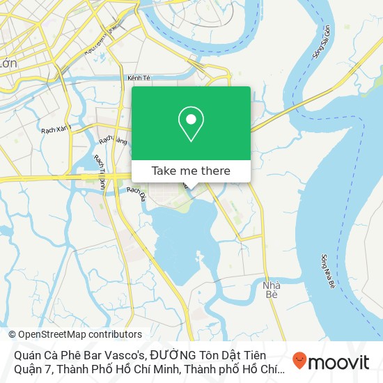 Bản đồ Quán Cà Phê Bar Vasco's, ĐƯỜNG Tôn Dật Tiên Quận 7, Thành Phố Hồ Chí Minh