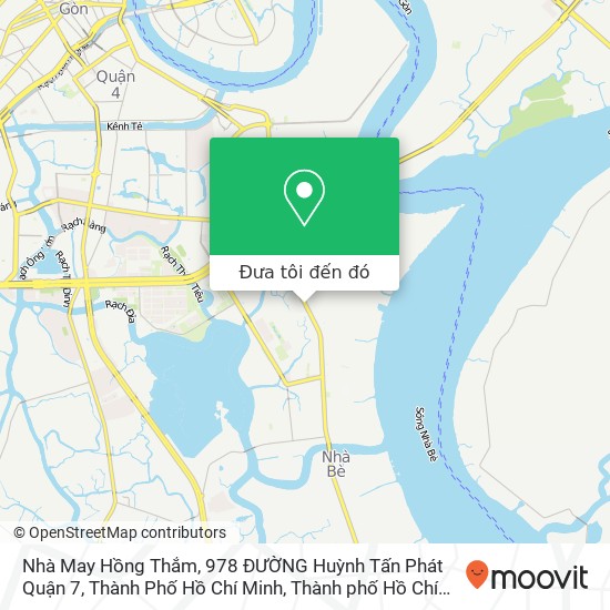 Bản đồ Nhà May Hồng Thắm, 978 ĐƯỜNG Huỳnh Tấn Phát Quận 7, Thành Phố Hồ Chí Minh