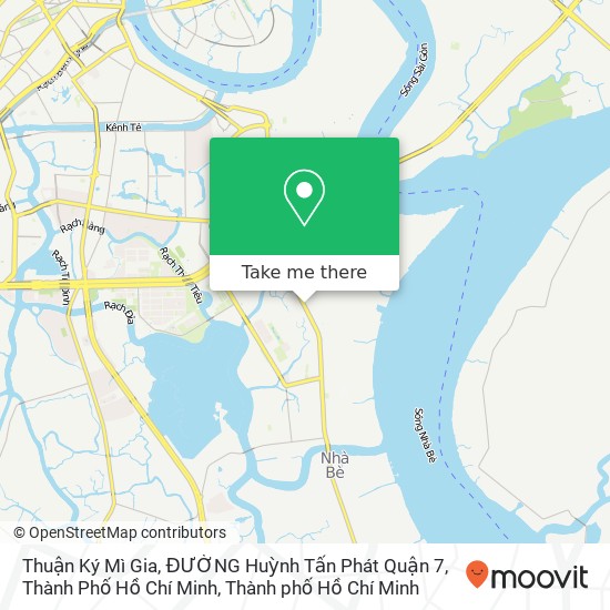 Bản đồ Thuận Ký Mì Gia, ĐƯỜNG Huỳnh Tấn Phát Quận 7, Thành Phố Hồ Chí Minh