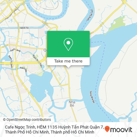 Bản đồ Cafe Ngọc Trinh, HẺM 1135 Huỳnh Tấn Phát Quận 7, Thành Phố Hồ Chí Minh