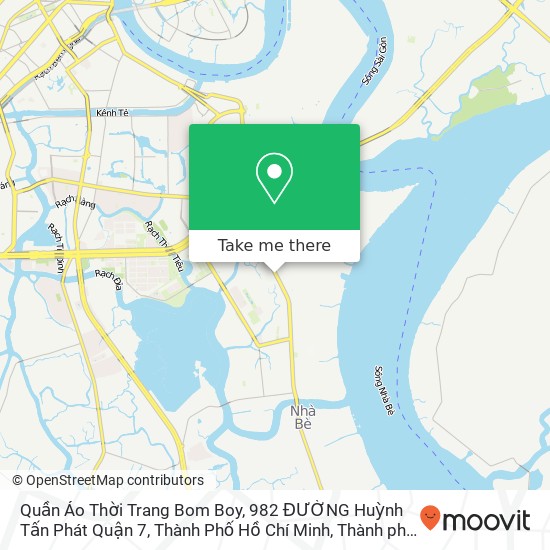 Bản đồ Quần Áo Thời Trang Bom Boy, 982 ĐƯỜNG Huỳnh Tấn Phát Quận 7, Thành Phố Hồ Chí Minh