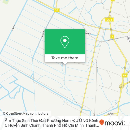 Bản đồ Ẩm Thực Sinh Thái Đất Phương Nam, ĐƯỜNG Kênh C Huyện Bình Chánh, Thành Phố Hồ Chí Minh