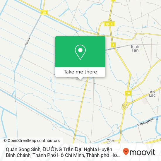 Bản đồ Quán Song Sinh, ĐƯỜNG Trần Đại Nghĩa Huyện Bình Chánh, Thành Phố Hồ Chí Minh