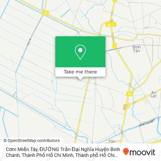 Bản đồ Cơm Miền Tây, ĐƯỜNG Trần Đại Nghĩa Huyện Bình Chánh, Thành Phố Hồ Chí Minh