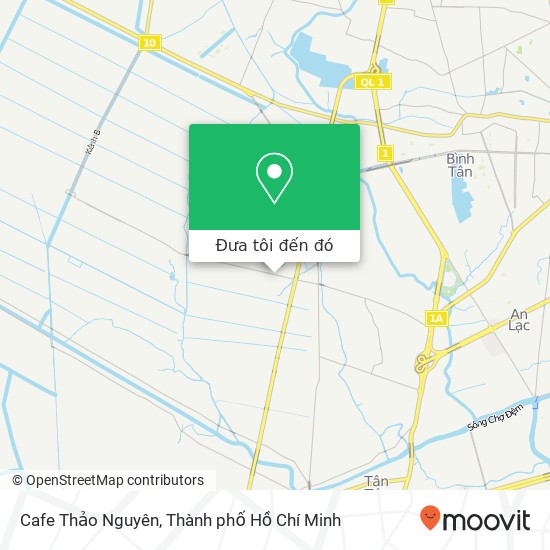 Bản đồ Cafe Thảo Nguyên, ĐƯỜNG Trần Đại Nghĩa Quận Bình Tân, Thành Phố Hồ Chí Minh