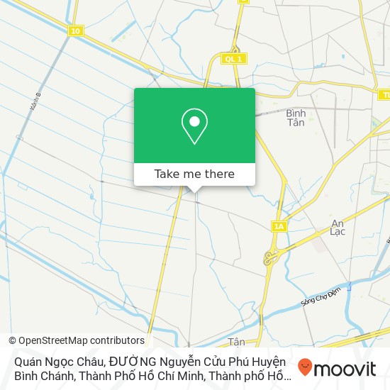 Bản đồ Quán Ngọc Châu, ĐƯỜNG Nguyễn Cửu Phú Huyện Bình Chánh, Thành Phố Hồ Chí Minh