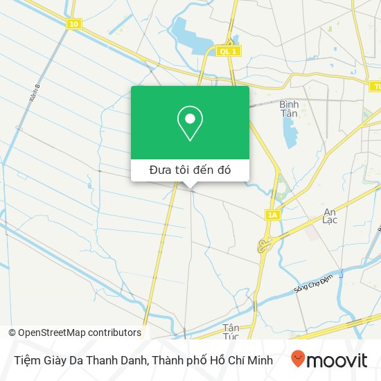 Bản đồ Tiệm Giày Da Thanh Danh, ĐƯỜNG Nguyễn Cửu Phú Huyện Bình Chánh, Thành Phố Hồ Chí Minh