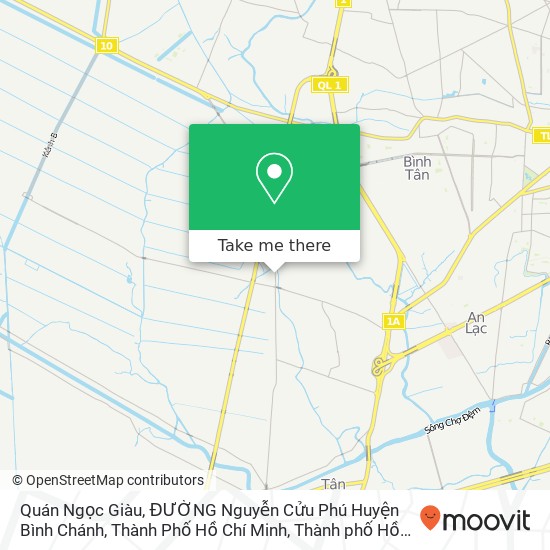 Bản đồ Quán Ngọc Giàu, ĐƯỜNG Nguyễn Cửu Phú Huyện Bình Chánh, Thành Phố Hồ Chí Minh