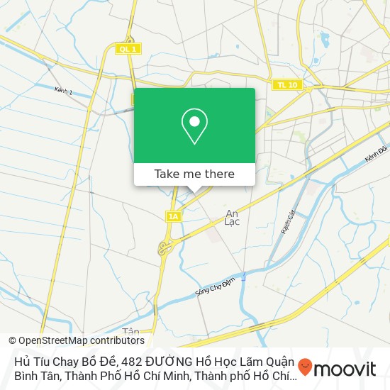 Bản đồ Hủ Tíu Chay Bồ Đề, 482 ĐƯỜNG Hồ Học Lãm Quận Bình Tân, Thành Phố Hồ Chí Minh