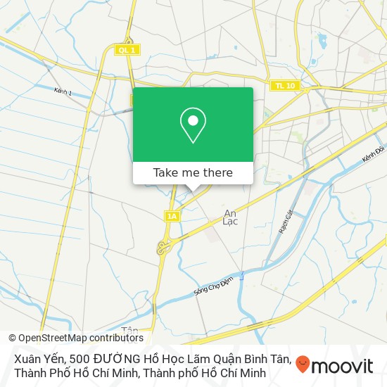 Bản đồ Xuân Yến, 500 ĐƯỜNG Hồ Học Lãm Quận Bình Tân, Thành Phố Hồ Chí Minh