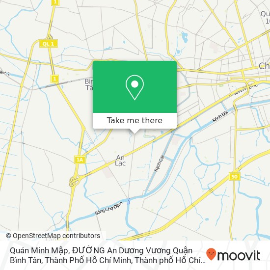 Bản đồ Quán Minh Mập, ĐƯỜNG An Dương Vương Quận Bình Tân, Thành Phố Hồ Chí Minh