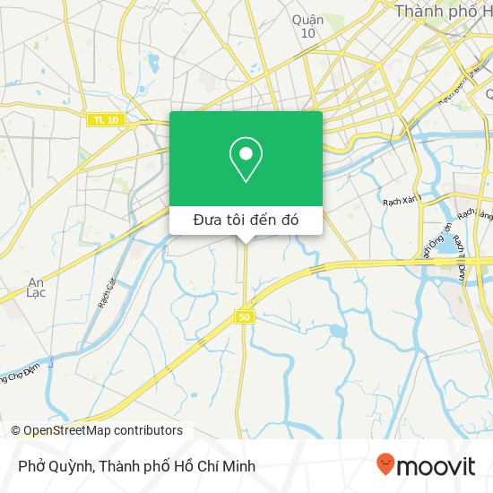 Bản đồ Phở Quỳnh, 50 Huyện Bình Chánh, Thành Phố Hồ Chí Minh
