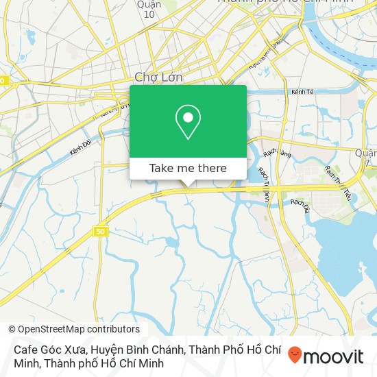Bản đồ Cafe Góc Xưa, Huyện Bình Chánh, Thành Phố Hồ Chí Minh