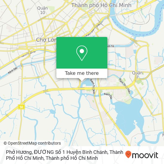 Bản đồ Phở Hương, ĐƯỜNG Số 1 Huyện Bình Chánh, Thành Phố Hồ Chí Minh