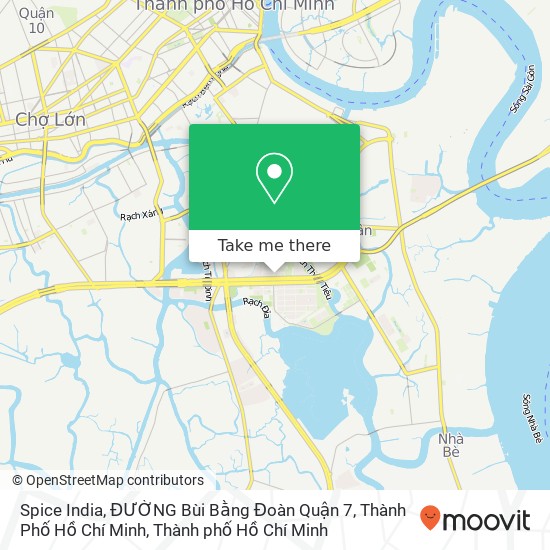 Bản đồ Spice India, ĐƯỜNG Bùi Bằng Đoàn Quận 7, Thành Phố Hồ Chí Minh