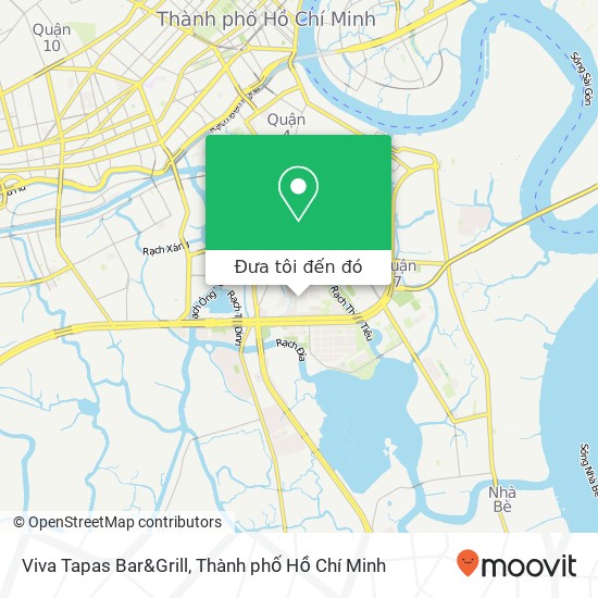 Bản đồ Viva Tapas Bar&Grill, ĐƯỜNG Cao Triều Phát Quận 7, Thành Phố Hồ Chí Minh