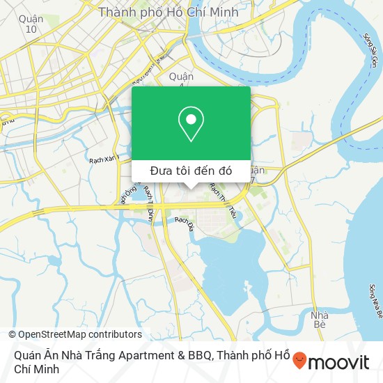 Bản đồ Quán Ăn Nhà Trắng Apartment & BBQ, ĐƯỜNG Cao Triều Phát Quận 7, Thành Phố Hồ Chí Minh