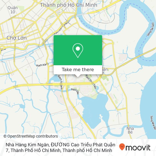 Bản đồ Nhà Hàng Kim Ngân, ĐƯỜNG Cao Triều Phát Quận 7, Thành Phố Hồ Chí Minh