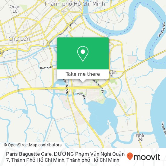 Bản đồ Paris Baguette Cafe, ĐƯỜNG Phạm Văn Nghi Quận 7, Thành Phố Hồ Chí Minh