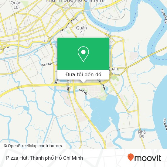 Bản đồ Pizza Hut, ĐƯỜNG Nguyễn Văn Linh Quận 7, Thành Phố Hồ Chí Minh