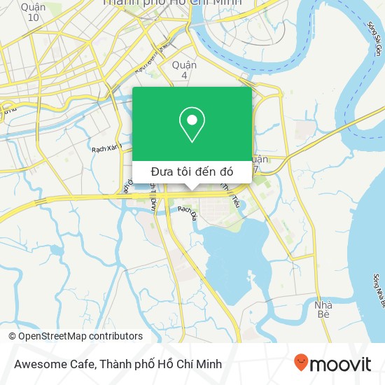 Bản đồ Awesome Cafe, ĐƯỜNG Nguyễn Văn Linh Quận 7, Thành Phố Hồ Chí Minh