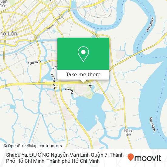 Bản đồ Shabu Ya, ĐƯỜNG Nguyễn Văn Linh Quận 7, Thành Phố Hồ Chí Minh