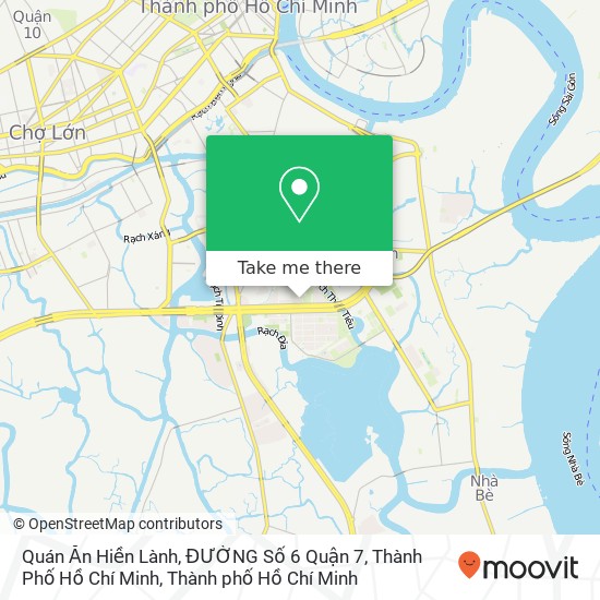 Bản đồ Quán Ăn Hiền Lành, ĐƯỜNG Số 6 Quận 7, Thành Phố Hồ Chí Minh