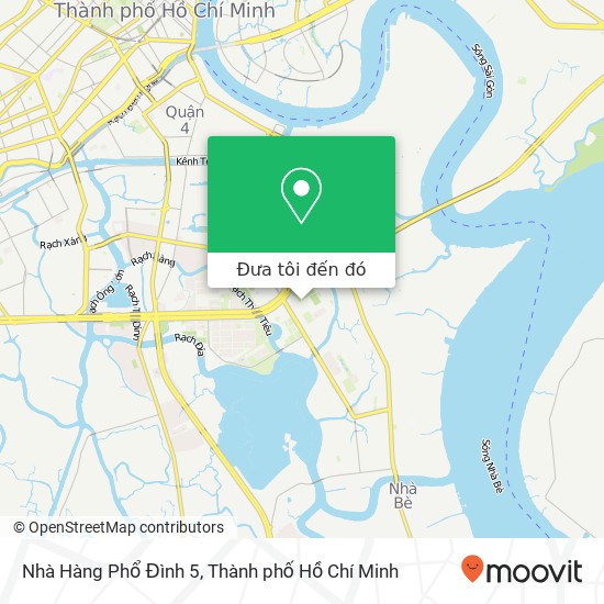 Bản đồ Nhà Hàng Phổ Đình 5, ĐƯỜNG Hoàng Văn Thái Quận 7, Thành Phố Hồ Chí Minh