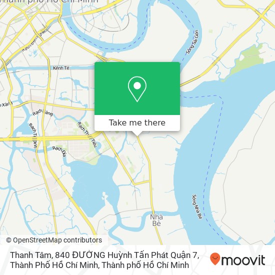 Bản đồ Thanh Tâm, 840 ĐƯỜNG Huỳnh Tấn Phát Quận 7, Thành Phố Hồ Chí Minh