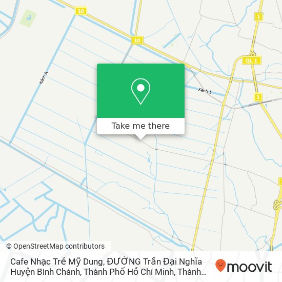 Bản đồ Cafe Nhạc Trẻ Mỹ Dung, ĐƯỜNG Trần Đại Nghĩa Huyện Bình Chánh, Thành Phố Hồ Chí Minh