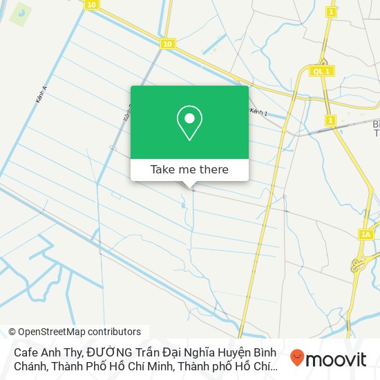 Bản đồ Cafe Anh Thy, ĐƯỜNG Trần Đại Nghĩa Huyện Bình Chánh, Thành Phố Hồ Chí Minh