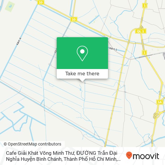 Bản đồ Cafe Giải Khát Võng Minh Thư, ĐƯỜNG Trần Đại Nghĩa Huyện Bình Chánh, Thành Phố Hồ Chí Minh