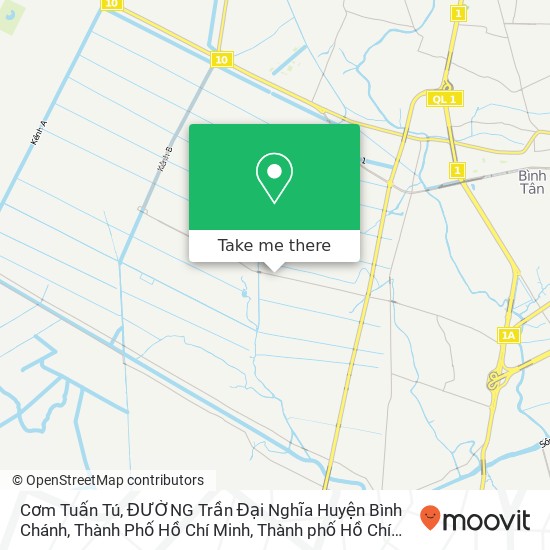 Bản đồ Cơm Tuấn Tú, ĐƯỜNG Trần Đại Nghĩa Huyện Bình Chánh, Thành Phố Hồ Chí Minh