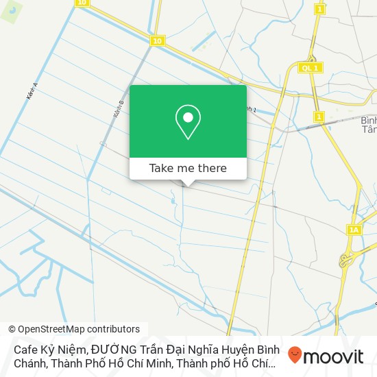 Bản đồ Cafe Kỷ Niệm, ĐƯỜNG Trần Đại Nghĩa Huyện Bình Chánh, Thành Phố Hồ Chí Minh