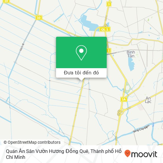 Bản đồ Quán Ăn Sân Vườn Hương Đồng Quê, Lê Ngung Quận Bình Tân, Thành Phố Hồ Chí Minh