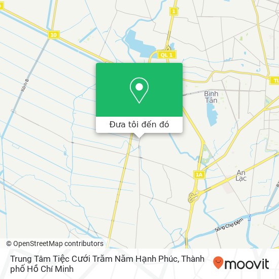 Bản đồ Trung Tâm Tiệc Cưới Trăm Năm Hạnh Phúc, ĐƯỜNG Nguyễn Cửu Phú Quận Bình Tân, Thành Phố Hồ Chí Minh