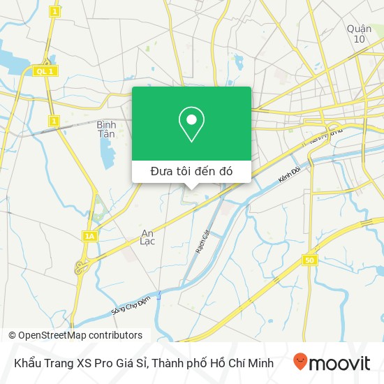Bản đồ Khẩu Trang XS Pro Giá Sỉ, ĐƯỜNG Trần Văn Kiểu Quận 6, Thành Phố Hồ Chí Minh