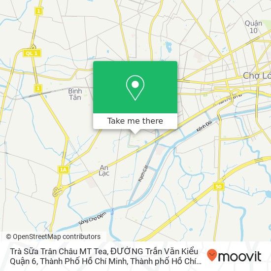 Bản đồ Trà Sữa Trân Châu MT Tea, ĐƯỜNG Trần Văn Kiểu Quận 6, Thành Phố Hồ Chí Minh