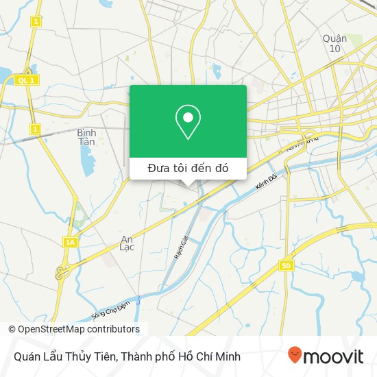 Bản đồ Quán Lẩu Thủy Tiên, ĐƯỜNG Lý Chiêu Hoàng Quận 6, Thành Phố Hồ Chí Minh