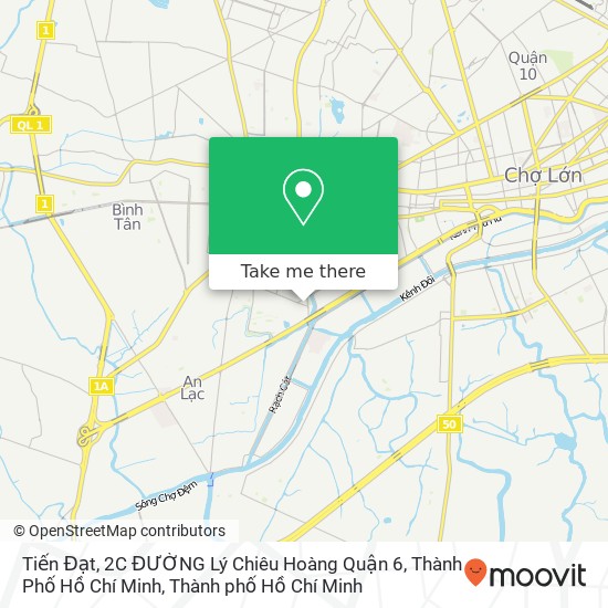 Bản đồ Tiến Đạt, 2C ĐƯỜNG Lý Chiêu Hoàng Quận 6, Thành Phố Hồ Chí Minh