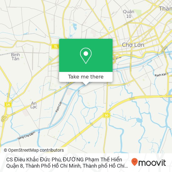 Bản đồ CS Điêu Khắc Đức Phú, ĐƯỜNG Phạm Thế Hiển Quận 8, Thành Phố Hồ Chí Minh