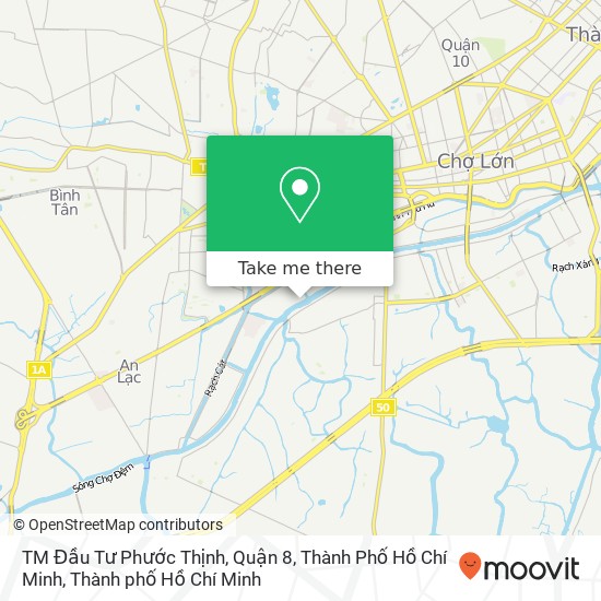 Bản đồ TM Đầu Tư Phước Thịnh, Quận 8, Thành Phố Hồ Chí Minh