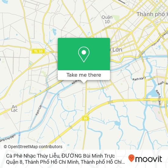 Bản đồ Cà Phê Nhạc Thúy Liễu, ĐƯỜNG Bùi Minh Trực Quận 8, Thành Phố Hồ Chí Minh