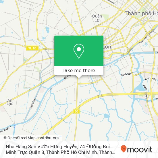 Bản đồ Nhà Hàng Sân Vườn Hưng Huyền, 74 Đường Bùi Minh Trực Quận 8, Thành Phố Hồ Chí Minh