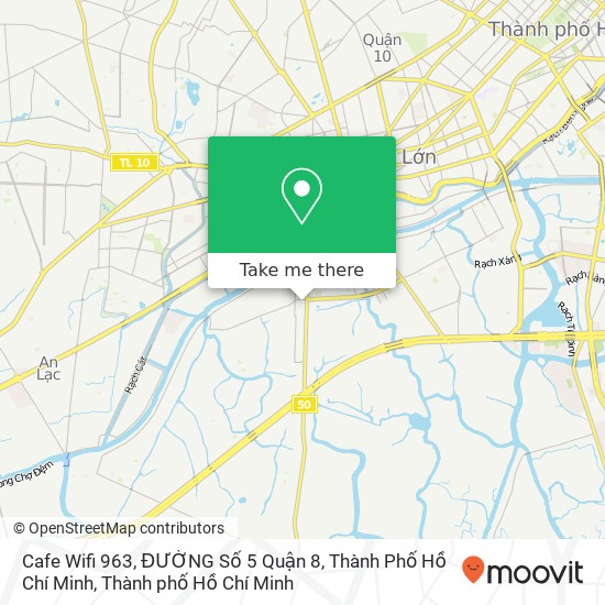 Bản đồ Cafe Wifi 963, ĐƯỜNG Số 5 Quận 8, Thành Phố Hồ Chí Minh