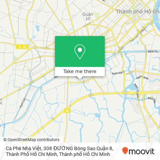 Bản đồ Cà Phê Nhà Việt, 308 ĐƯỜNG Bông Sao Quận 8, Thành Phố Hồ Chí Minh